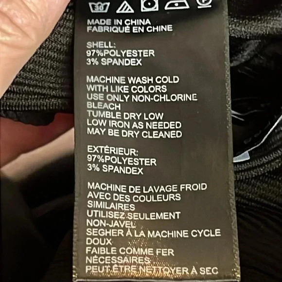 WOMENS URBAN OUTFITTERS BLACK RIBBED ZIPPERED SLACKS - Picture 6 of 7